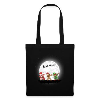 Christmas Girl Boys Dabbing Santa Xmas - Tote Bag - black - Front