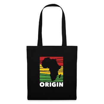 Herkunft Schwarze Geschichte Afroamerikaner - Stoffbeutel - Schwarz - Vorne
