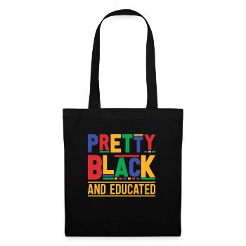 handsome black and educated black man - Tote Bag - black - Front