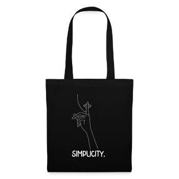 One Line Woman - Tote Bag - black - Front