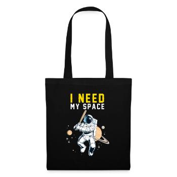 Baseball TShirt I Need My Space Softball Tee Shirt - Sac en tissu - noir - Devant