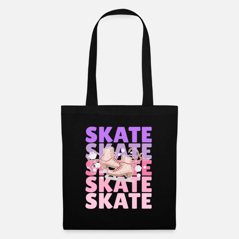 Eiskunstlauf - Skate - Stoffbeutel - Schwarz