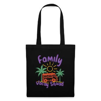 Family Holiday Beach Squad Travel Palme Van - Tote Bag - black - Front