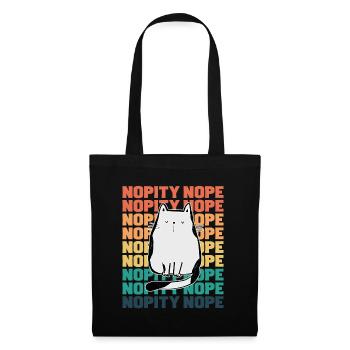 Cat Nopity Nope - Tote Bag - black - Front