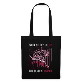Lorsque vous achetez la trempette, mais qu’elle continue à plonger l’échange - Sac en tissu - noir - Devant