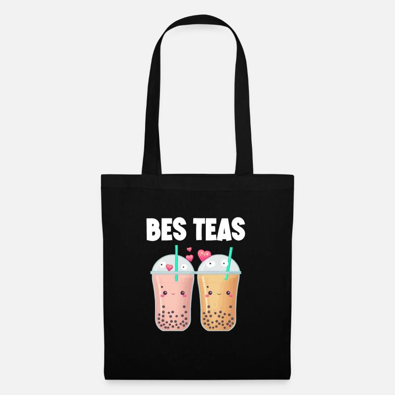 Boba Milch Tee Bes Tees - Stoffbeutel - Schwarz