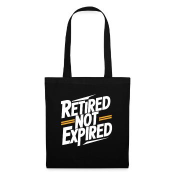 Retraité mais pas expiré Drôle de retraite - Sac en tissu - noir - Devant