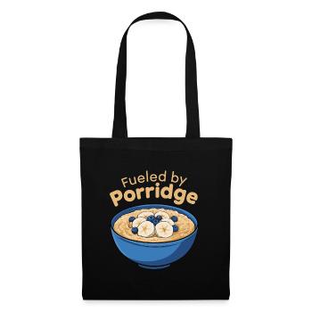 Funny Porridge Healthy Food Oatmeal Breakfast - Tote Bag - black - Front