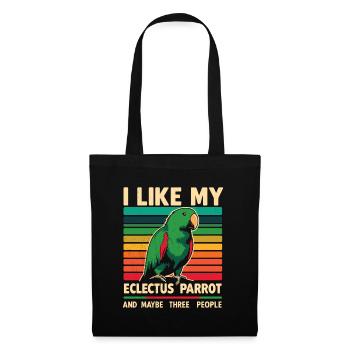 Funny Eclectus Parrot Saying Bird Owner Pet - Tote Bag - black - Front