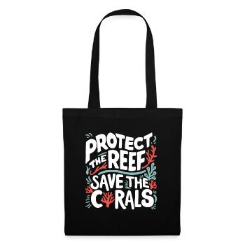 Protect the Reefs Save the Corals Ocean lover - Tote Bag - black - Front