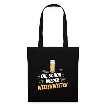 Funny Saying Wheat Beer Summer Sun Garden - Tote Bag - black - Front