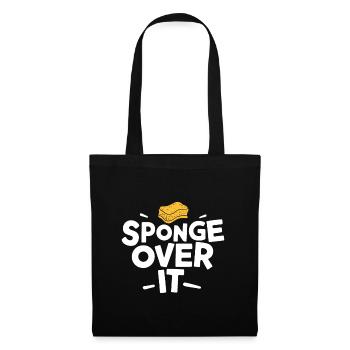 Éponge dessus Proverbe anglais allemand - Sac en tissu - noir - Devant