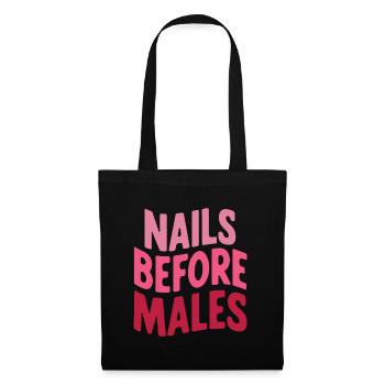 Nail before Males Nail Tech Nail Tech esthéticienne J - Sac en tissu - noir - Devant