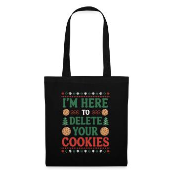 I'm here to delete your cookies Christmas Programm - Tote Bag - black - Front