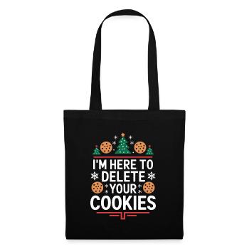 I'm here to delete your cookies Christmas Programm - Tote Bag - black - Front