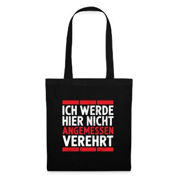 I'm not adequately revered here Funny S - Tote Bag - black - Front