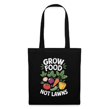 Grow Food Now Pelouses Jardinage Permaculture - Sac en tissu - noir - Devant