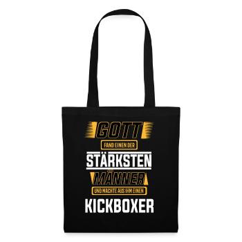 Kickboxer einer der stärksten Männer der Welt - Stoffbeutel - Schwarz - Vorne