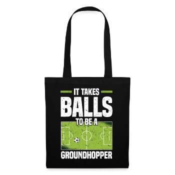 Idée cadeau de nettoyage | Stade de football Sports - Sac en tissu - noir - Devant
