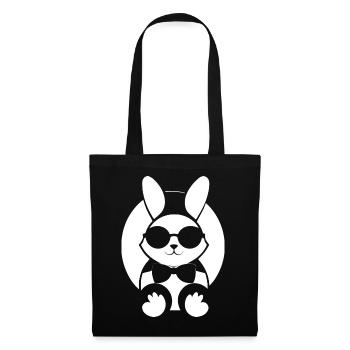 Funny Rabbit Sunglasses Cool Sunglas Rabbit - Tote Bag - black - Front