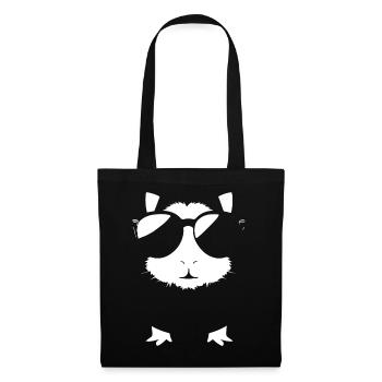 Funny Guinea Pig with Sunglasses Guinea Pigs - Tote Bag - black - Front