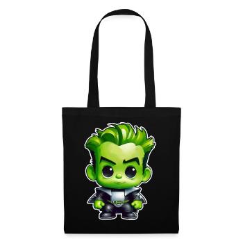 Cute green monster - Tote Bag - black - Front