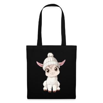 Llama Cute Cute Baby Kids Animal Alpaca Cartoon - Tote Bag - black - Front