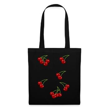80s 90s Cherry Fruit Fruit Fruit - Tote Bag - black - Front