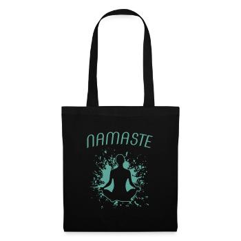 namaste yoga - Stoffbeutel - Schwarz - Vorne