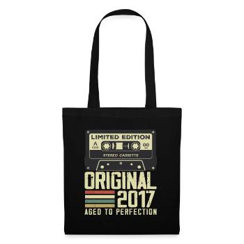 7th Retro Style Anniversary Gift 2017 - Tote Bag - black - Front