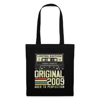 15th Retro Style Anniversary Gift 2009 - Tote Bag - black - Front