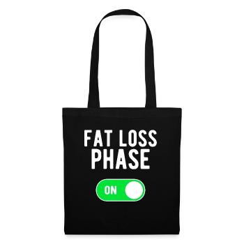 Phase de perte de graisse ON Entraînement de poids de musculation - Sac en tissu - noir - Devant