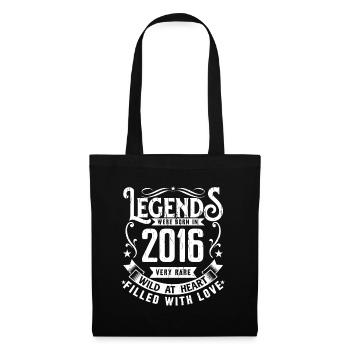 Légendaire Depuis 2016 Né en 2016 Cadeau 2016 - Sac en tissu - noir - Devant