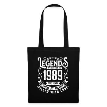 Légendaire Depuis 1989 Né en 1989 Cadeau 1989 - Sac en tissu - noir - Devant