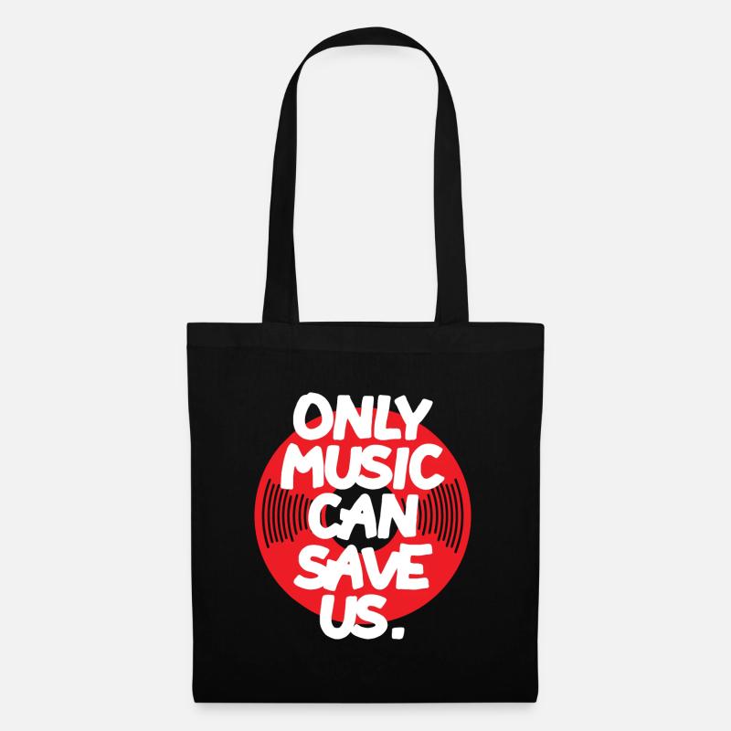 Only Music - Stoffbeutel - Schwarz