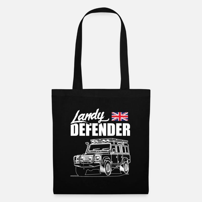 Landy Defender - Stoffbeutel - Schwarz