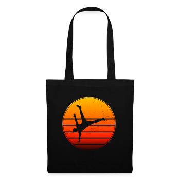 Hiphop Break Dance Homme bboy Bgirl Femme - Sac en tissu - noir - Devant