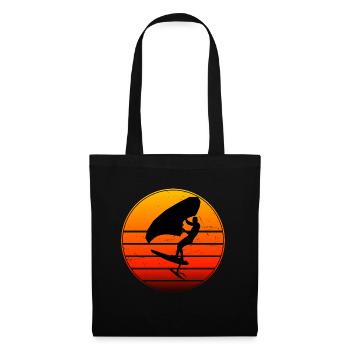 wingsurfing ladies foilwing wingfoil hydrofoil - Sac en tissu - noir - Devant