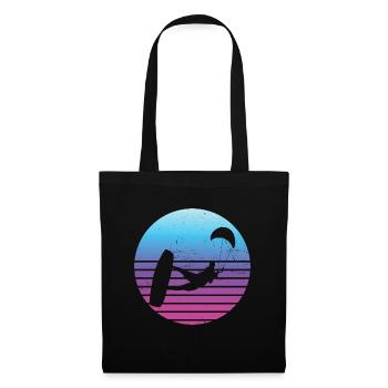 Kitesurfing Men's Kite Kite Kitesurf Kitesurfer - Tote Bag - black - Front