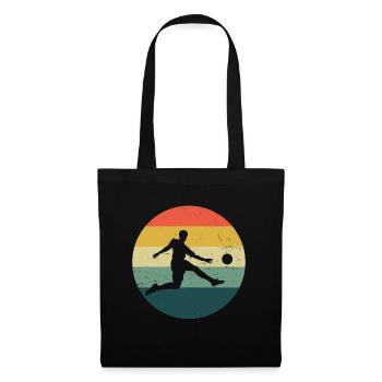 Herren Fussballer Damen Fussball Fussballspieler - Stoffbeutel - Schwarz - Vorne