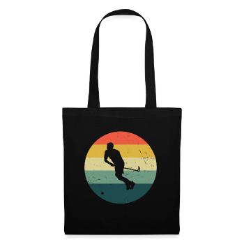 Innebandy Floorball Herren Unihockeyspielen - Stoffbeutel - Schwarz - Vorne