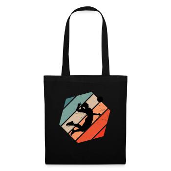 Volleyball féminin Joueur de volleyball masculin - Sac en tissu - noir - Devant