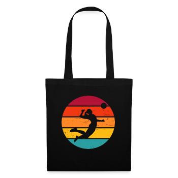 Volleyball Volleyball masculin Femmes - Sac en tissu - noir - Devant