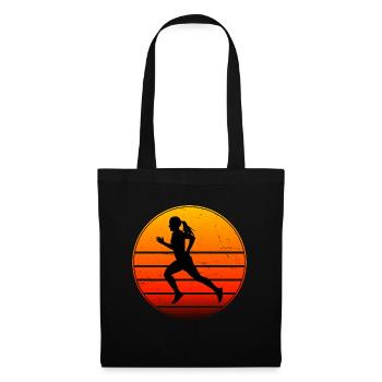Running Jogging Cross Country Running - Tote Bag - black - Front