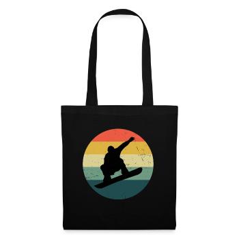 Snowboard Hommes Snowboarder Snowboarder Femmes - Sac en tissu - noir - Devant