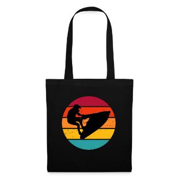 Jet Ski Femmes Hommes Jetski Sports nautiques Jetski f - Sac en tissu - noir - Devant