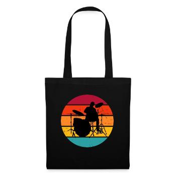 Drum Kit Drumming Women Percussionist - Tote Bag - black - Front