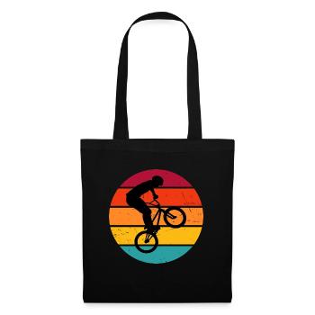 Herren bmx jungen Bike bmx fahrrad Radfahren - Stoffbeutel - Schwarz - Vorne