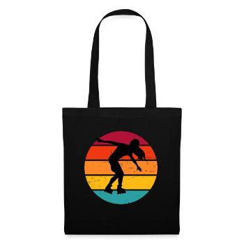 Skate Men Women Roller Skating Roller Skates - Tote Bag - black - Front