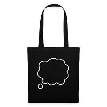 Emoji Thought Bubble Sketch White - Tote Bag - black - Front